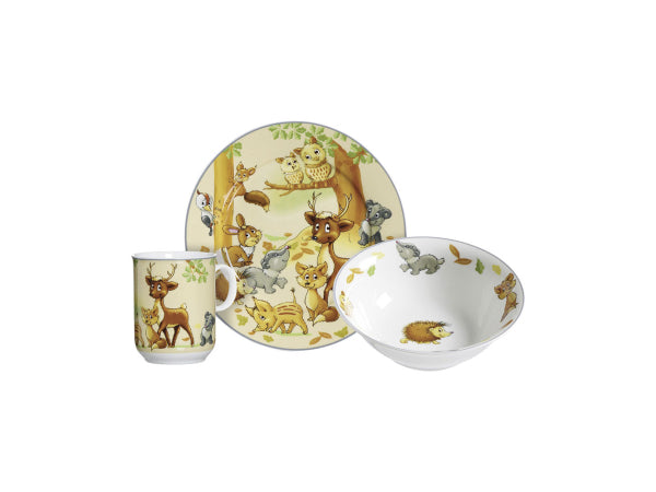 Ritzenhoff & Breker Waldtiere Kinderset 3-teilig Kaufuniversum - Ritzenhoff & Breker Waldtiere Kinderset 3-teilig