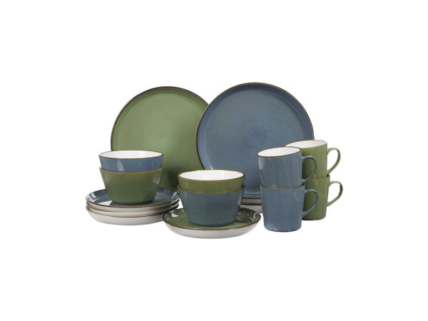 Ritzenhoff & Breker Visby Kombiset 16-teilig grün-blau Kaufuniversum - Ritzenhoff & Breker Visby Kombiset 16-teilig grün-blau