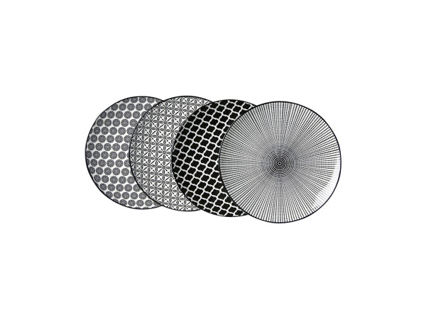 Ritzenhoff & Breker Takeo Speisetellerset 4-teilig schwarz Kaufuniversum - Ritzenhoff & Breker Takeo Speisetellerset 4-teilig schwarz
