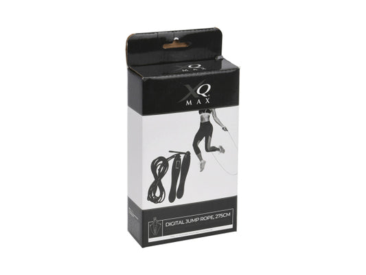 XQ MAX elektronisches Springseil schwarz