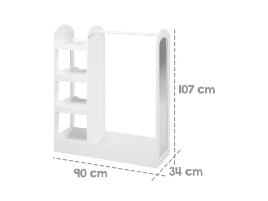 roba Kindergarderobe mit Kleiderstange & Spiegel