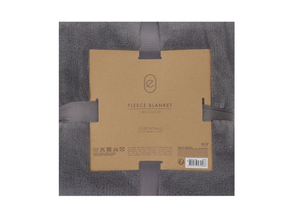 FS-STAR Fleece Decke 180x230cm grau Kaufuniversum - FS-STAR Fleece Decke 180x230cm grau