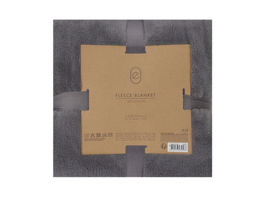 FS-STAR Fleece Decke 180x230cm grau