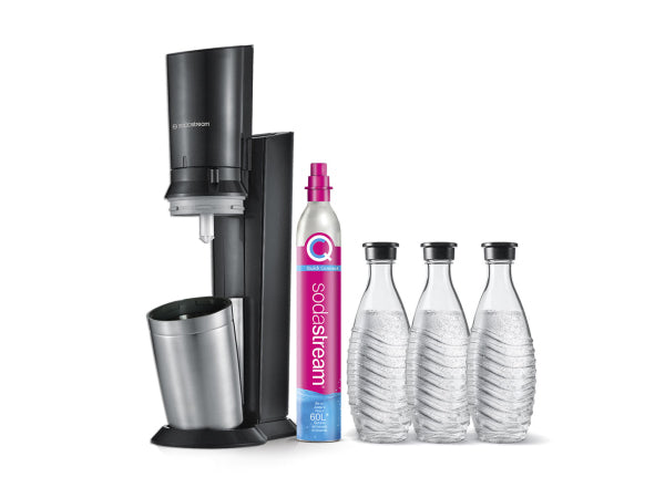 SodaStream Crystal Mega Pack inkl. 3 Glaskaraffen 0.7L Kaufuniversum - SodaStream Crystal Mega Pack inkl. 3 Glaskaraffen 0.7L
