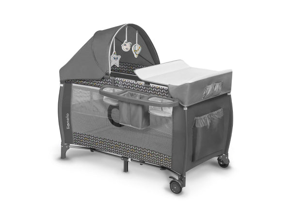 Lionelo Reisebettchen Sven Plus Grey Scandi 2in1 Kaufuniversum - Lionelo Reisebettchen Sven Plus Grey Scandi 2in1