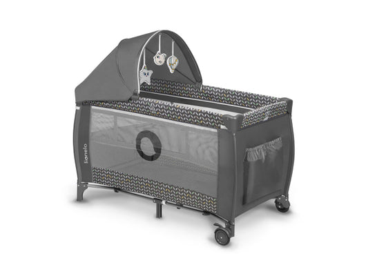 Lionelo Reisebettchen Sven Plus Grey Scandi 2in1