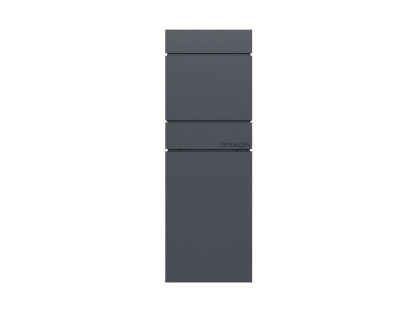 Holmberg Paket-Briefkasten schmal 39.5x14.2x115cm anthrazit Kaufuniversum - Holmberg Paket-Briefkasten schmal 39.5x14.2x115cm anthrazit