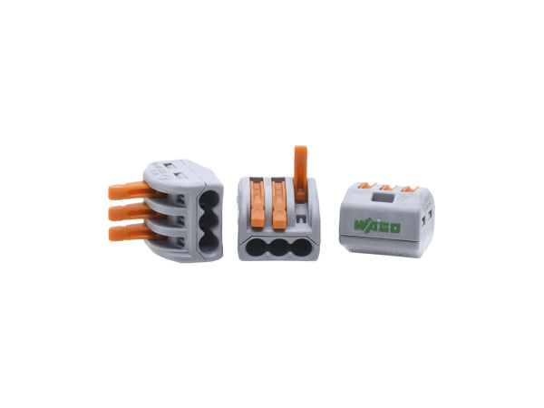 WAGO Steckklemme CLASSIC 3x 0.08-4mm2 mit Betätigungshebel 50 Stück Kaufuniversum - WAGO Steckklemme CLASSIC 3x 0.08-4mm2 mit Betätigungshebel 50 Stück