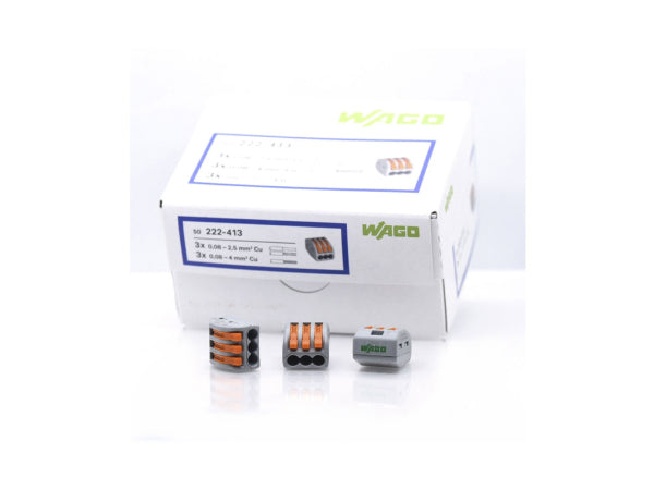 WAGO Steckklemme CLASSIC 3x 0.08-4mm2 mit Betätigungshebel 50 Stück Kaufuniversum - WAGO Steckklemme CLASSIC 3x 0.08-4mm2 mit Betätigungshebel 50 Stück
