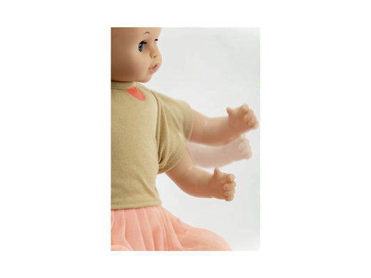 MICKI SKRALLAN PUPPE BLONDES HAAR 45CM