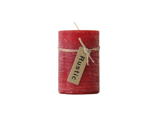 FS-STAR Kerze Rustic 7x10cm rot Kaufuniversum - FS-STAR Kerze Rustic 7x10cm rot