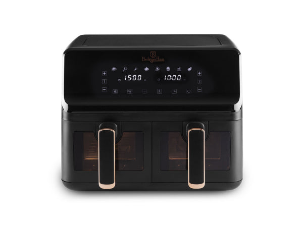 Berlinger Haus Doppel-Heissluftfritteuse 4.1L + 4.1L Black Rose Collection Kaufuniversum - Berlinger Haus Doppel-Heissluftfritteuse 4.1L + 4.1L Black Rose Collection