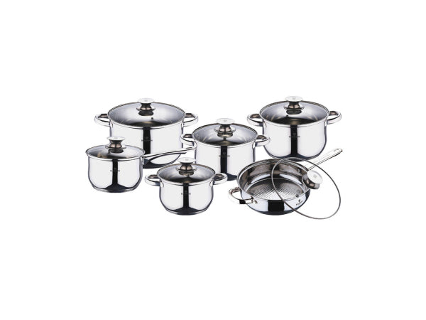 Blaumann 12-teiliges Topfset Edelstahl Gourmet Line Shiny Kaufuniversum - Blaumann 12-teiliges Topfset Edelstahl Gourmet Line Shiny