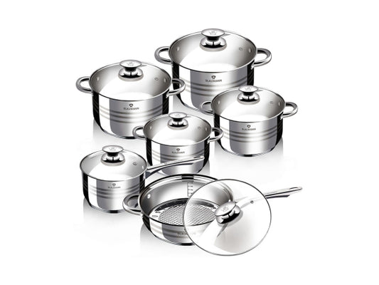 Blaumann 12-teiliges Topfset Edelstahl Gourmet Line Shiny