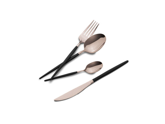Berlinger Haus 24 teiliges Besteckset black/rose-gold Matte Black Collection
