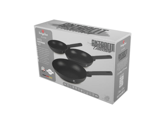 Berlinger Haus 3-teiliges Bratpfannen Set Ø 20/24/28 cm matt Anthracite Collection