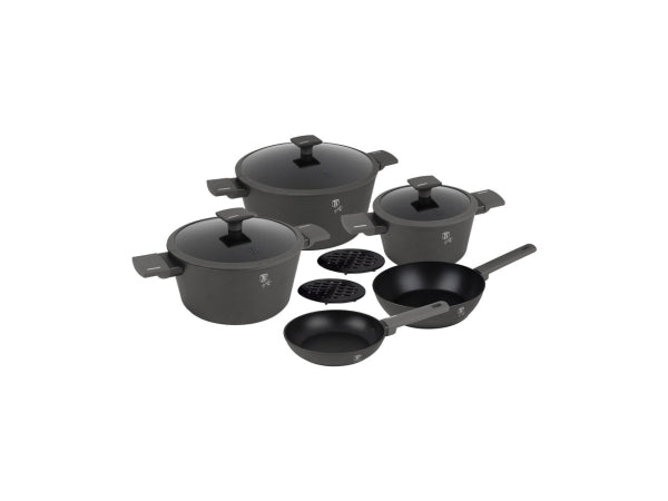 Berlinger Haus 10-teiliges Kochgeschirr-Set matt Anthracite Collection Kaufuniversum - Berlinger Haus 10-teiliges Kochgeschirr-Set matt Anthracite Collection