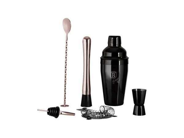 Berlinger Haus Cocktail Shaker Set Black Silver Collection Kaufuniversum - Berlinger Haus Cocktail Shaker Set Black Silver Collection