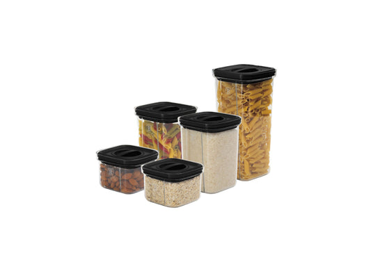 Berlinger Haus 10-teiliges Vorratsdosenset Matte Black Collection