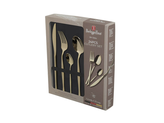 Berlinger Haus 24 teiliges Besteckset champagne Leonardo Collection