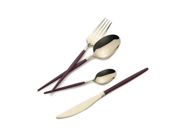 Berlinger Haus 24 teiliges Besteckset bordeaux/champagne Leonardo Collection Kaufuniversum - Berlinger Haus 24 teiliges Besteckset bordeaux/champagne Leonardo Collection