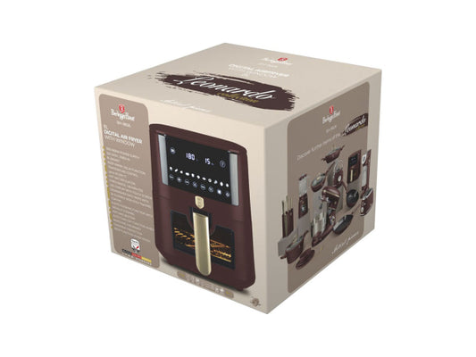 Berlinger Haus Heissluftfritteuse 8L matt bordeaux Leonardo Collection