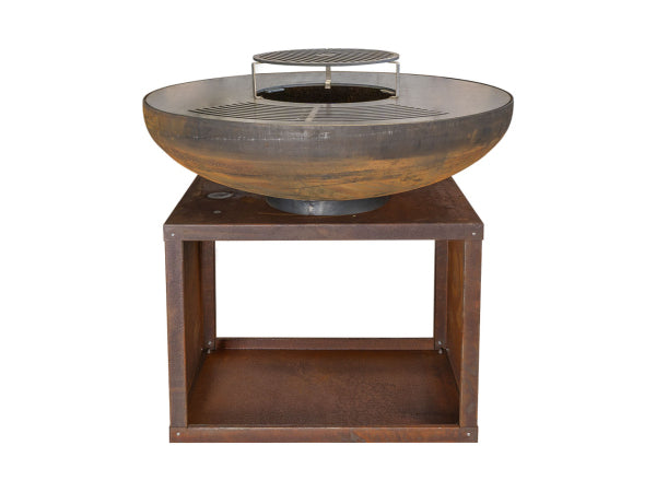 Mr.Grill Feuerschale Rusty 100cm mit Holzfach Kaufuniversum - Mr.Grill Feuerschale Rusty 100cm mit Holzfach