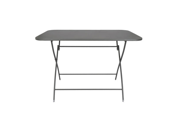 CONTINI Gartentisch 110x70cm mit 4 Stühlen Metall anthrazit Kaufuniversum - CONTINI Gartentisch 110x70cm mit 4 Stühlen Metall anthrazit