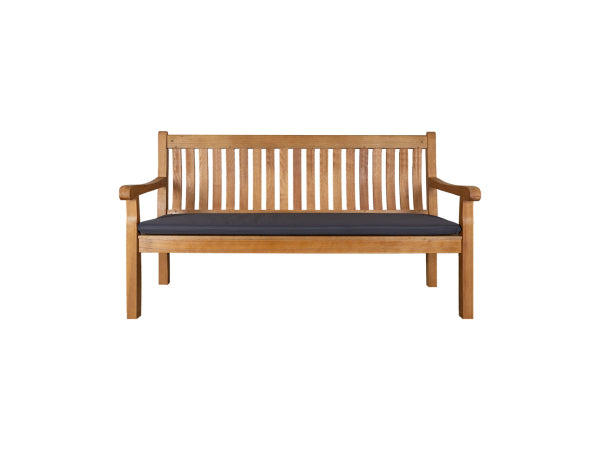 CONTINI 3er Sitzbank mit Kissen anthrazit Eucalyptus Kaufuniversum - CONTINI 3er Sitzbank mit Kissen anthrazit Eucalyptus