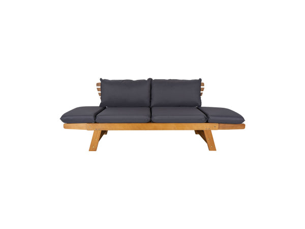 CONTINI 2er Sofa mit Kissen anthrazit Eucalyptus Kaufuniversum - CONTINI 2er Sofa mit Kissen anthrazit Eucalyptus