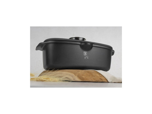 Berlinger Haus Bräter Ø 40cm mit Deckel & Ausgiesser Anthracite Collection