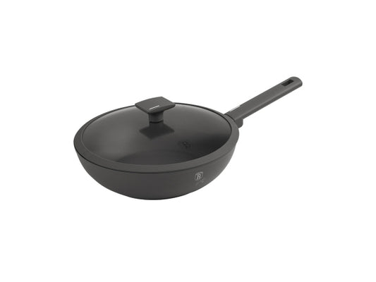 Berlinger Haus Wok Bratpfanne Ø 28cm mit Deckel Anthracite Collection
