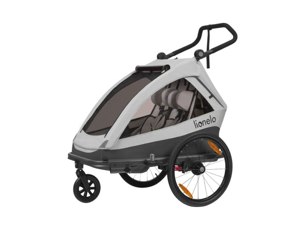 Lionelo Fahrradanhänger Cama Grey Stone mit Kinderwagenfunktion Kaufuniversum - Lionelo Fahrradanhänger Cama Grey Stone mit Kinderwagenfunktion