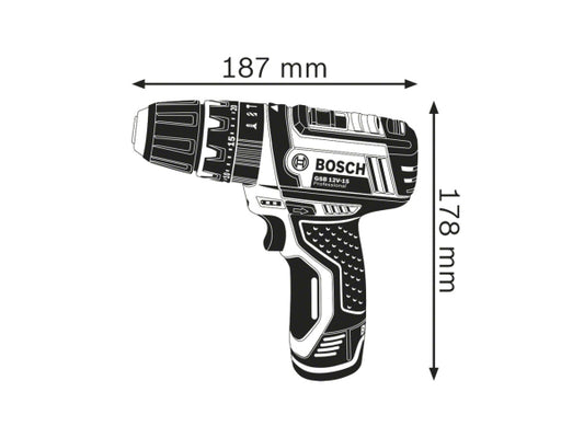 Bosch Professional Bosch GSB 12V-15 Akku-Schlagbohrschrauber im Karton