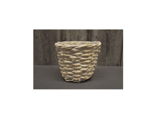 Schneider Korbwaren Blumenkorb Weide weiss Ø 15cm