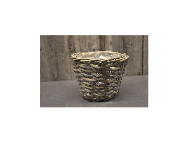 Schneider Korbwaren Blumenkorb Weide grau Ø 25cm Kaufuniversum - Schneider Korbwaren Blumenkorb Weide grau Ø 25cm