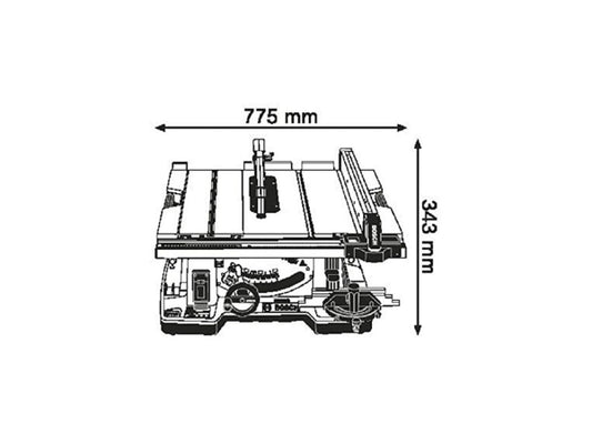 Bosch Professional Bosch GTS10XC Professional Tischkreissäge (0601B30400) ohne Untergestell