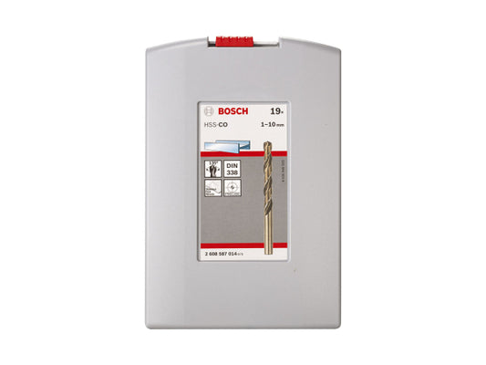 Bosch Professional Bosch Pro Box HSS-Co 135°. 19tlg. 1.0 - 10.0 mm