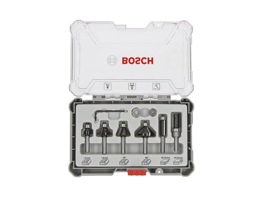 Bosch Professional Bosch 6 tlg Trim&Edging Set 8mm Schaft