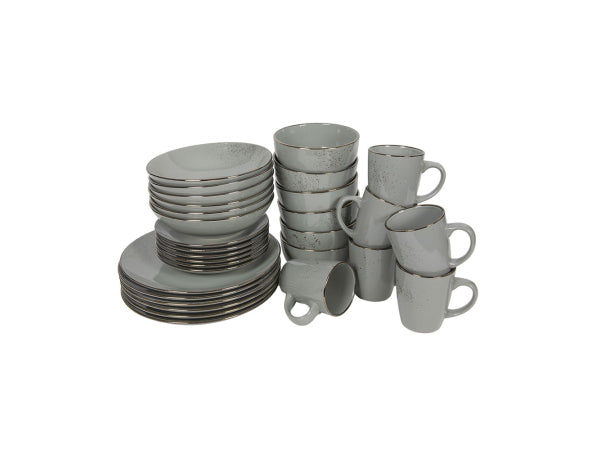 Tavola Geschirrset Lucca 30-teilig grau Kaufuniversum - Tavola Geschirrset Lucca 30-teilig grau