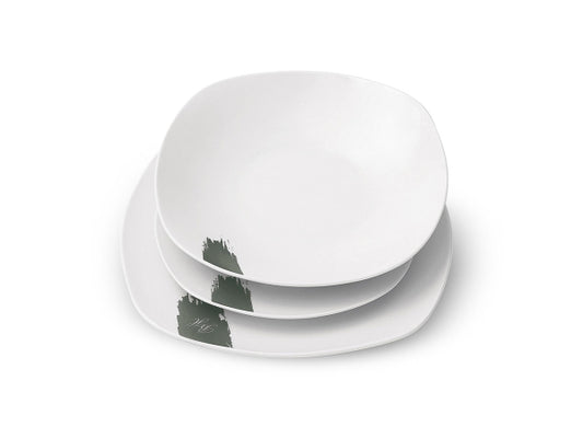 Berlinger Haus 18-teiliges Tellerset Matte Green Collection