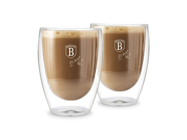 Berlinger Haus Kaffee Glas 300ml 2er Set ohne Griff Kaufuniversum - Berlinger Haus Kaffee Glas 300ml 2er Set ohne Griff