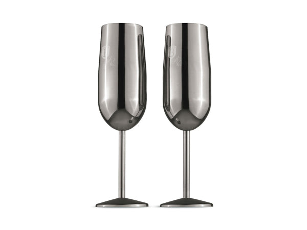 Berlinger Haus Edelstahl Sektgläser 2 Stück Matte Black Collection Kaufuniversum - Berlinger Haus Edelstahl Sektgläser 2 Stück Matte Black Collection