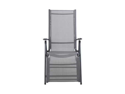 CONTINI Relaxliegestuhl anthrazit