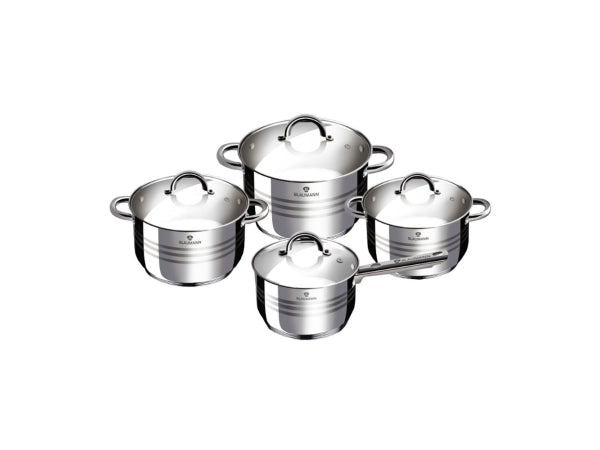 Blaumann Kochtopf Set 6.5L/3.9L/2.9L/2.1L Edelstahl Gourmet Line Kaufuniversum - Blaumann Kochtopf Set 6.5L/3.9L/2.9L/2.1L Edelstahl Gourmet Line