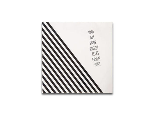 Schneider Korbwaren Servietten-Set Proscht Gin & Wein