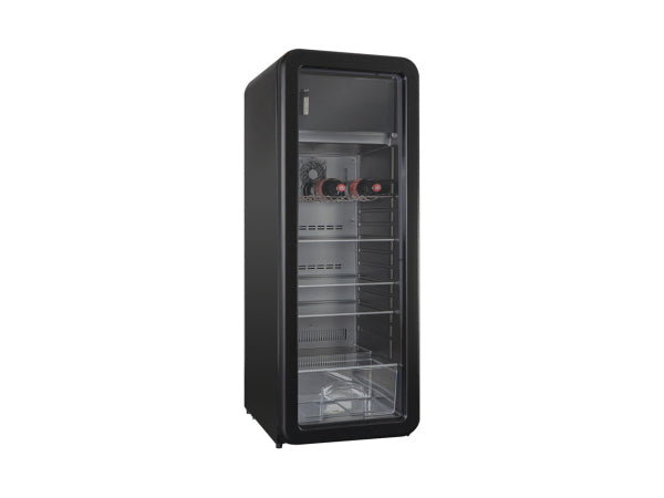 Kibernetik RKS256 Retro Getränkekühlschrank schwarz Kaufuniversum - Kibernetik RKS256 Retro Getränkekühlschrank schwarz