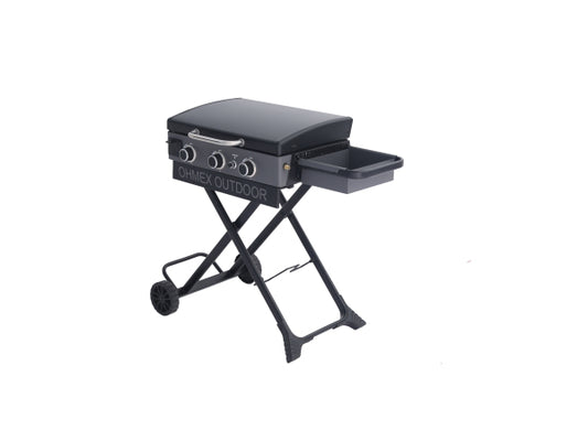 OHMEX Faltbare Plancha mit 3 Brennern