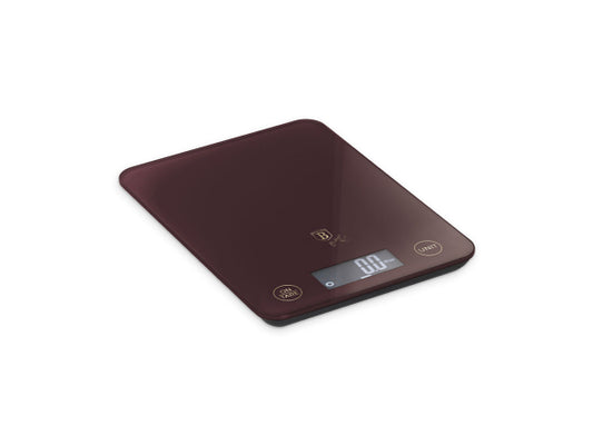 Berlinger Haus Digitale Küchenwaage max. 5kg matt bordeaux Leonardo Collection