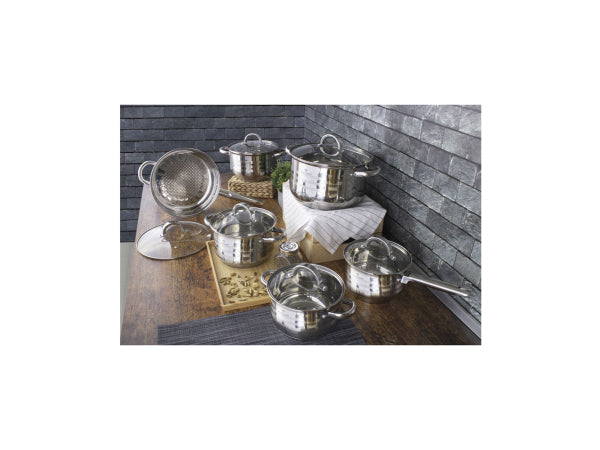 Blaumann 12-teiliges Kochgeschirr-Set Gourmet Line Shiny Kaufuniversum - Blaumann 12-teiliges Kochgeschirr-Set Gourmet Line Shiny